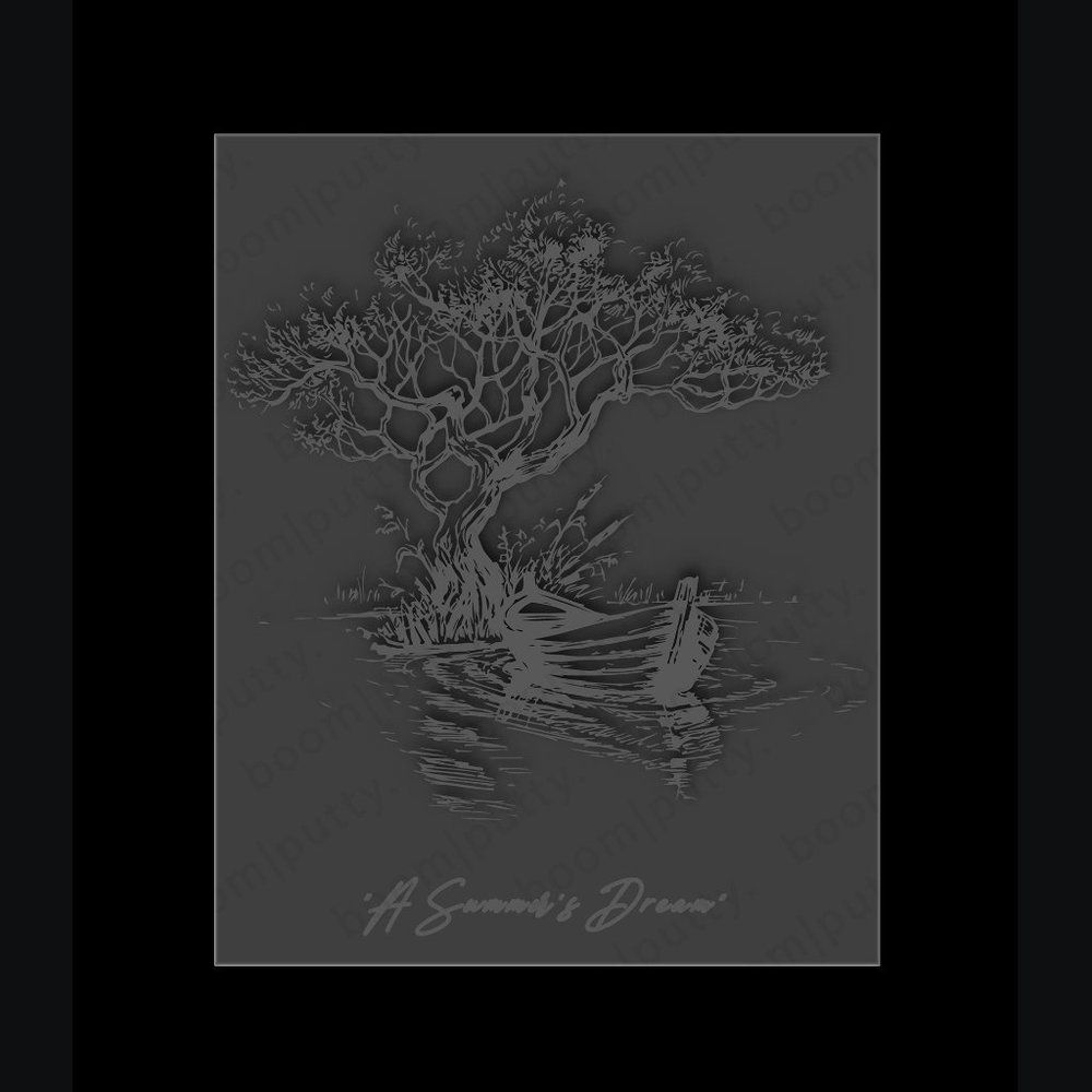 11X14 Framed "A Summer's Dream" Boat Matted Print